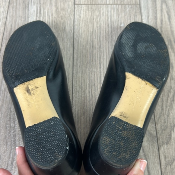 Salvatore Ferragamo VERA VARA bow pumps black leather size 7 C width vintage - Picture 7 of 9